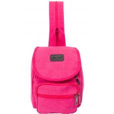 dariya® Kleiner sportlicher Canvas City-Rucksack pink