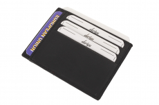 Flacher Kartenhalter für 6 Karten, 2 Fahrzeugscheine, 1 Dokumentfach Nappa Leder