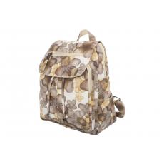 Edler Unisex Freizeit Rucksack mit Flowerprint gelb - abwaschbar