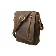 Crossbody Überschlag Tasche - Rind Hunter Leder geölt