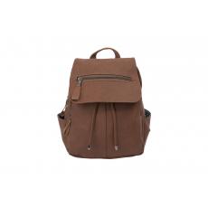 Edler Unisex Freizeit Rucksack - braun - mattes PU