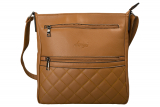 dariya® Umhängetasche mit Stepmuster camel - PU