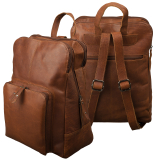 Rucksack 3 Hauptfächer - Büffel Pull-Up Vintage Leder