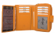 RFID Protection Damenbörse mit RV Münzfach, 13 Kartenfächer - Rind Nappa Leder - orange
