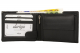 Geldbörse mit Innenriegel Nappa-Leder Scheintasche schwarz/grey