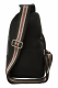 Bodybag Rucksack Schultertasche Crossover Cityrucksack - Rind Leder schwarz
