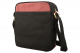 Crossbody Tasche – Canvas mit Büffel Hunter Leder - schwarz/rot