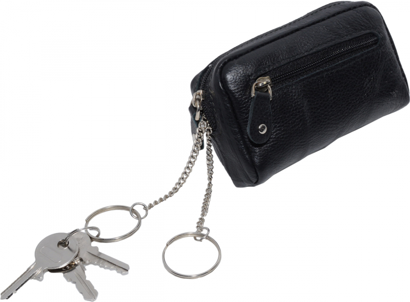 Schlüsseltasche mit 2 Ringen - Nappa Leder - iMPEX Lederwaren Import-Export  GmbH