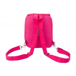 dariya® Kleiner sportlicher Canvas City-Rucksack pink