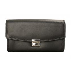 Kellner Geldbörse Vollleder - Rind Nappa Leder schwarz