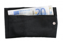 Mini Geldbörse mit doppeltem Überschlag - Nappa Leder