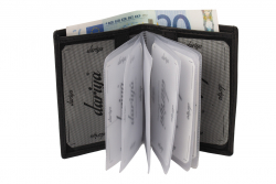RFID Kreditkartenetui Kartenhalter - 6 Hüllen - Nappa Leder