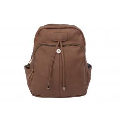 Edler Unisex Freizeit Rucksack - braun - mattes PU