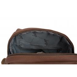 Edler Unisex Freizeit Rucksack - braun - mattes PU